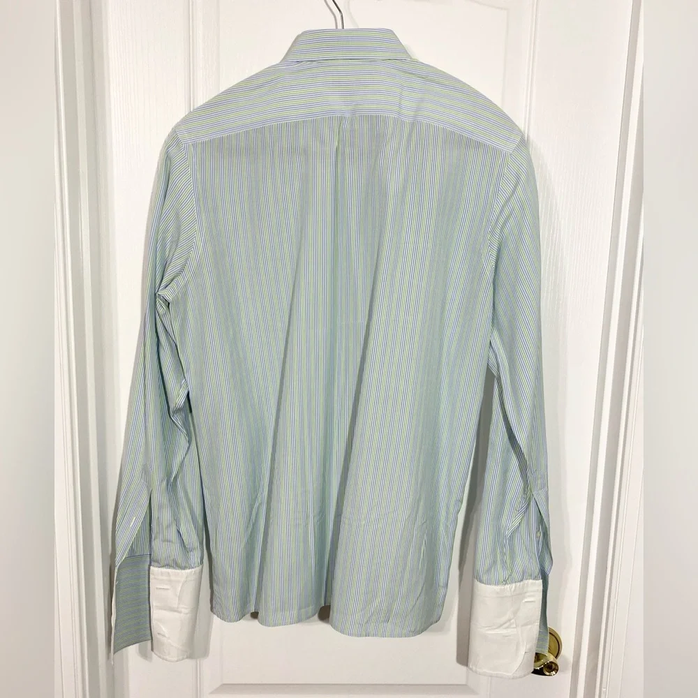 Banana Republic Albini Italian Cotton Slim Fit French Cuff Dress Shirt Men’s M